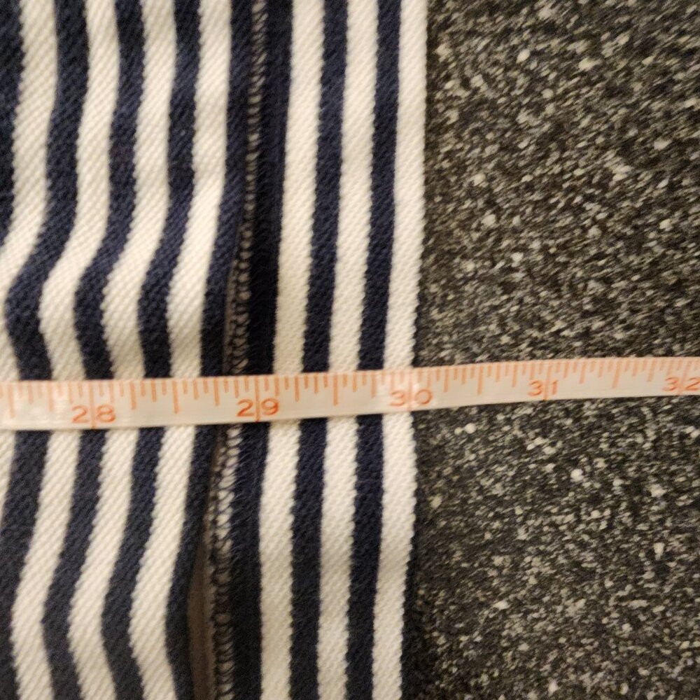 Nautica Polo Shirt Performance Deck Men XL Blue White Striped Pullover Casual - Picture 5 of 6